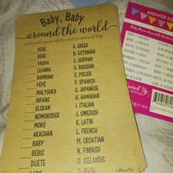 3 Baby Shower Items