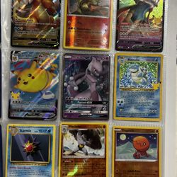holographic pokemon cards + a few originals