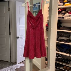 Women’s Sequence Sparkly Hot Pink Dress