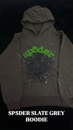 Sp5der Slate Grey Hoodie