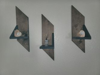 Geometric Floating Shelves 