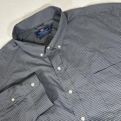 Vineyard Vines Performance Big & Tall Plaid Long Sleeve Button Down 4XB Shirt