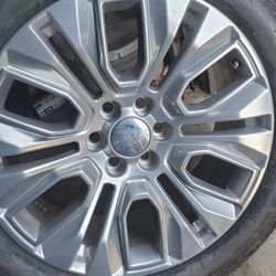 gmc sierra wheels and tires 275 50 22