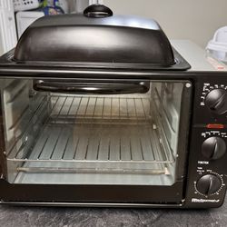 EliteGourmet By MaxiMatic Toaster Oven, Rotisserie, Griddle
