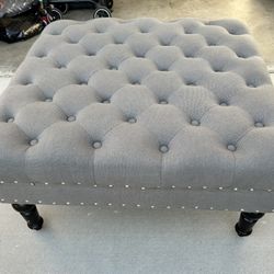 Grey Ottoman 