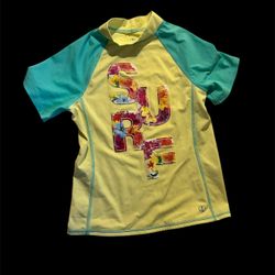 Lands End Kids Rash Guard Swimwear Fashion Top