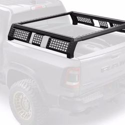 RealTruck 19-24 RAM 1500 5.7ft. Bed GoRack Overland Truck Rack - Black