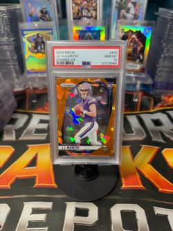 2024 Prizm JJ McCarthy Orange Ice Rookie PSA 10