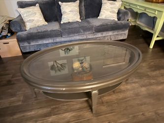 Glass/ Wood Coffee table