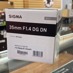 Sigma 35mm F1.4 For Sony