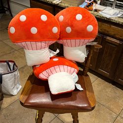 Play Ground Decorative Mushroom Novelty Pillow