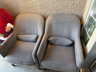 Gray Upholstered  Chairs