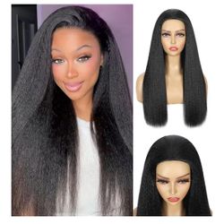 NEW Synthetic Half Wig, 3 In 1 Yaki Straight Wig  22 Inch