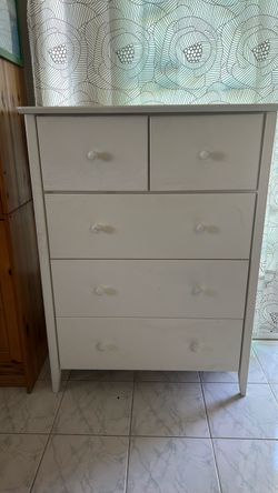White dresser