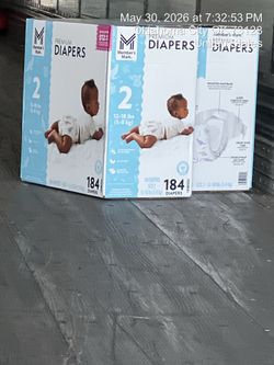 Member’s Mark Premium Baby Diapers Size 2 184 ct