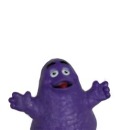Vintage McDonald's Grimace Happy Meal Toy Figure 3 inch