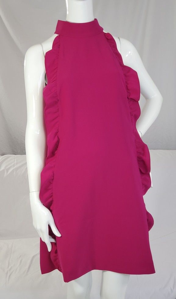 Ted Baker Size 5 Torriya Deep Pink Dress