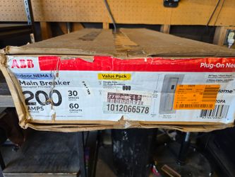 ABB ReliaHome PAM3020PA 200A 30 Space 60 Circuit Load Center Breaker Panel