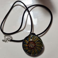Artisan glass pendant