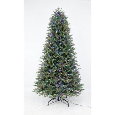 9 ft Jackson Noble Fir Pre Lit LED Artificial Christmas Tree with 1500 Color Changing Micro Dot Lights
