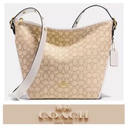 Coach Dufflette In Signature Jacquard