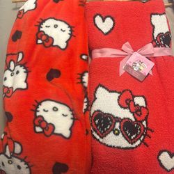 Hello Kitty Valentines Blanket 