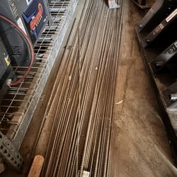 REBAR 25’ LONG ABOUT 40 OF THEM 250$ TAKES ALL BUT YOU LOAD 
