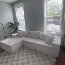 Brand New Boneless Couch, Off White/cream. 