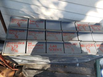 Steel 18 -drawer tool/parts cabinet