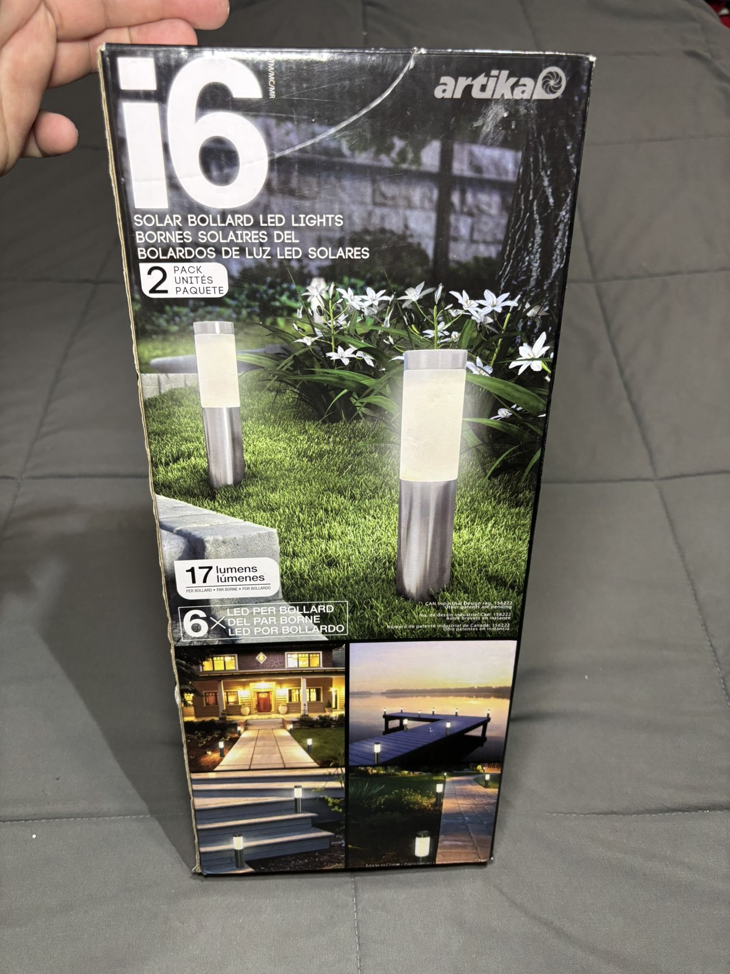 Artika i6 Solar Powered Stainless Steel Solar Bollard LED Light 2-Pack 498660