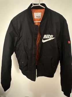 Big Sam Nike Air Anarchy Tokyo Bomber Jacket In Black