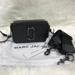 Marc Jacobs Colorblock Snapshot Crossbody bag   Black