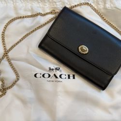 Coach Black Leather Cross Body