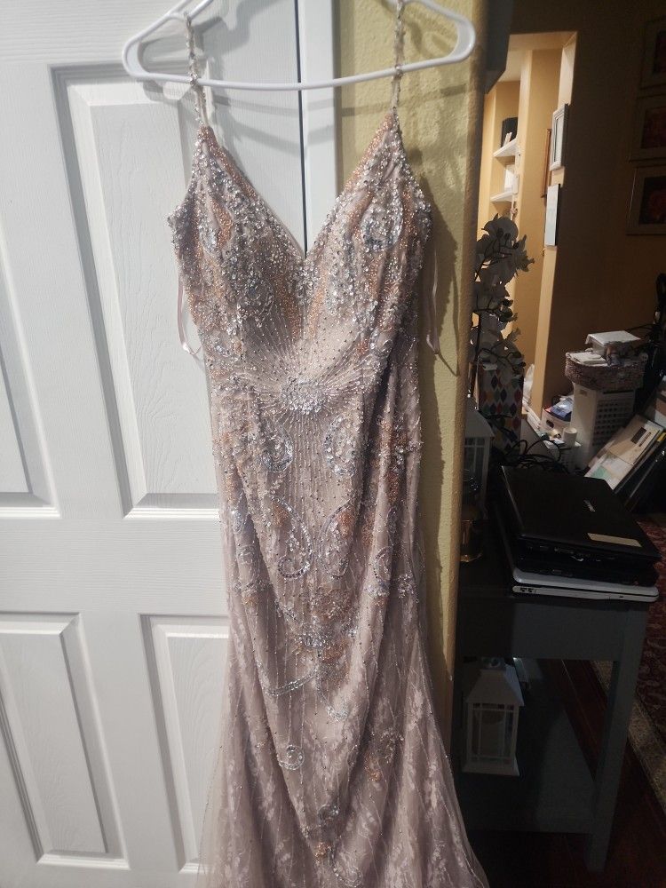 Vestido De Fiesta. Rose Gold