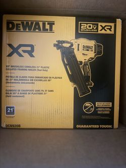 Brand new XR® BRUSHLESS CORDLESS 21° PLASTIC COLLATED FRAMING NAILER