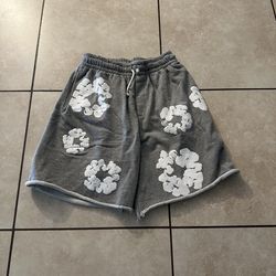 Denim tear shorts