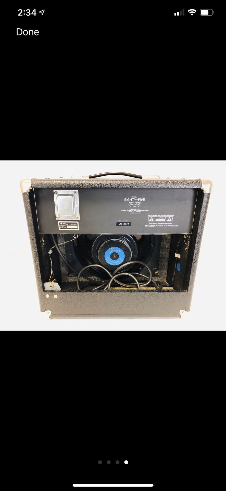 Fender EightyFive electric guitar amp for Sale in El Monte, CA OfferUp