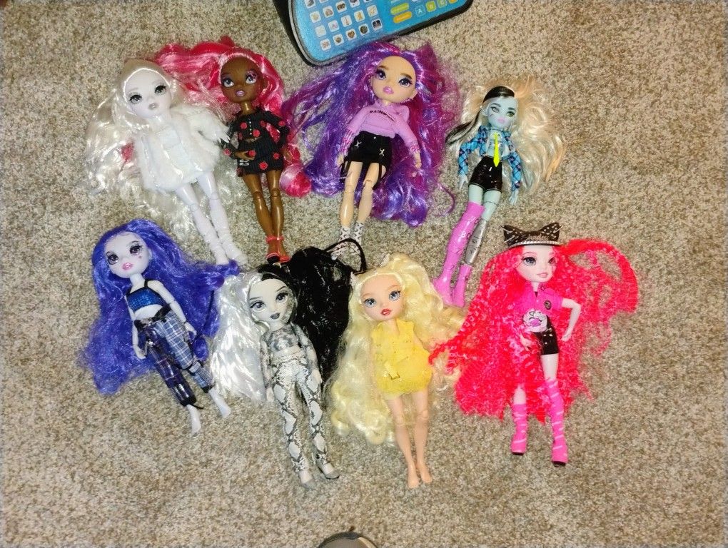 🌈 8 Rainbow High Dolls Like New 🌈