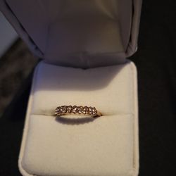 Child's Ring, Gold With Cz Diamonds