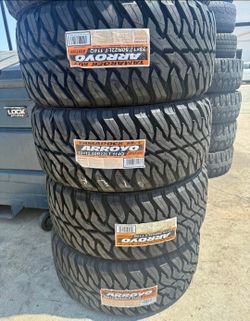 33x12.50R22LT Arroyo M/T Set Of 4 New Tires