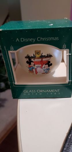 Vintage Disney Glass ornament 1985