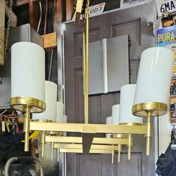 Chandelier/ Great Opportunity/Pendant Lights//8 Light/Rejuvenation Store in La Joya/37" by 19"/Excellent condition/Like New/New Sells over $1500/ Kitc