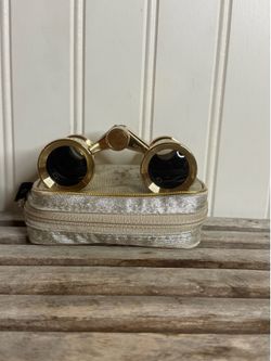 24K Gold Plated Vintage Mother Of Pearl Tasco Opera Glasses