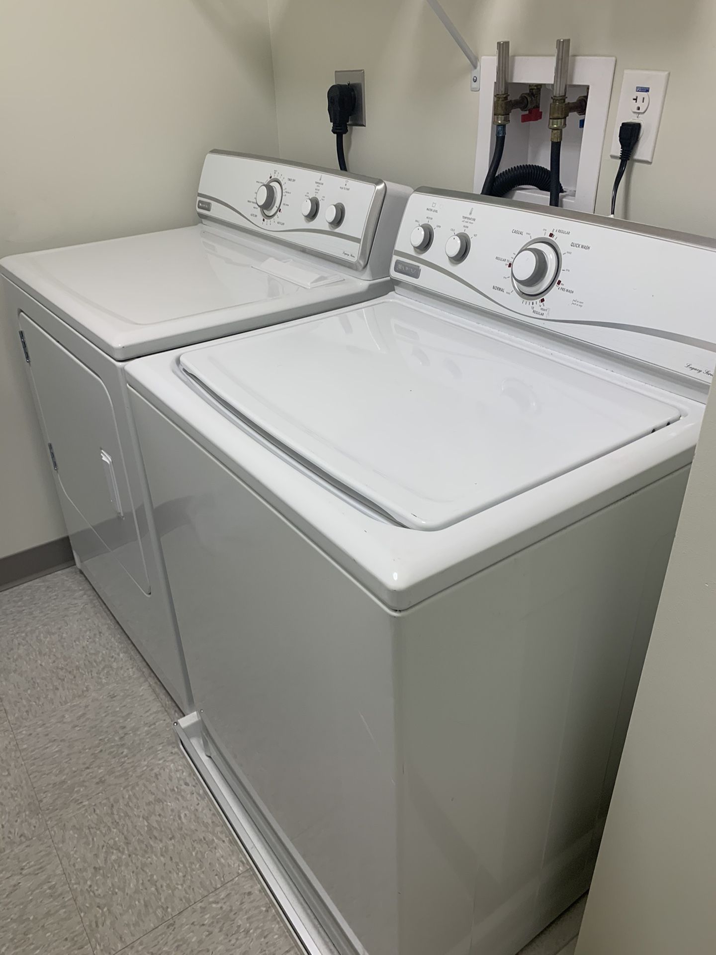 Maytag washer and dryer