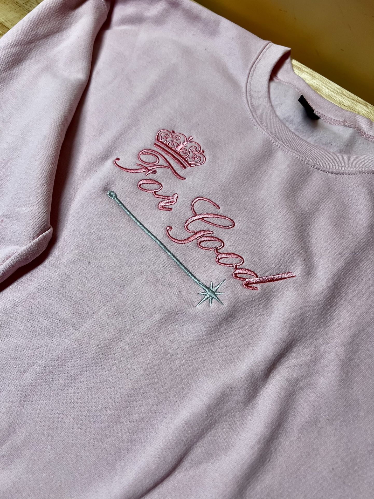 “For Good” Embroidered Sweatshirt 