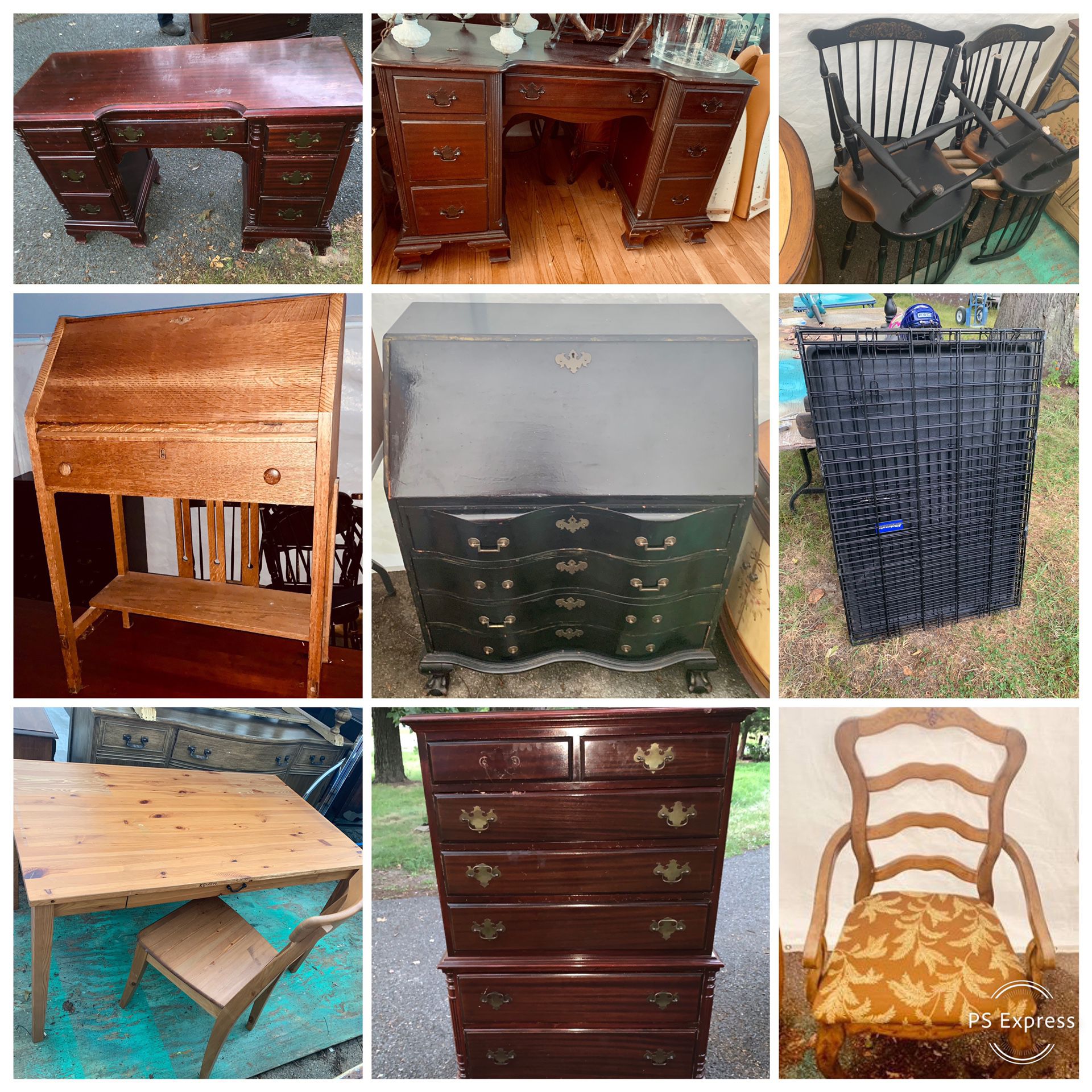 Bargain Priced FURNITURE and large dog crate (see individual prices)