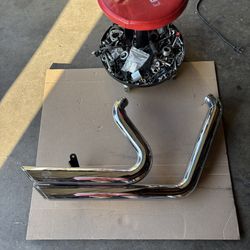 Harley Dyna Vance & Hines Short Shot Exhaust Pipes Parts 