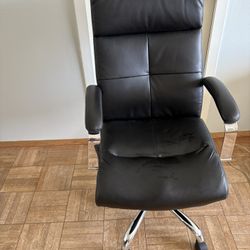 Black Leather Office Chair
