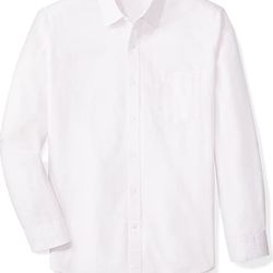 Regular-Fit Long-Sleeve Pink Stripped Casual Poplin Shirt