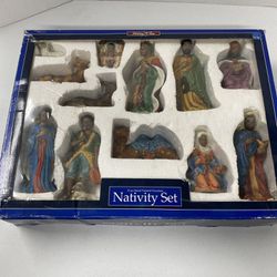 Holiday Time Nativity Set Christmas Ornament 12 Piece, 6 Inch Figurines
